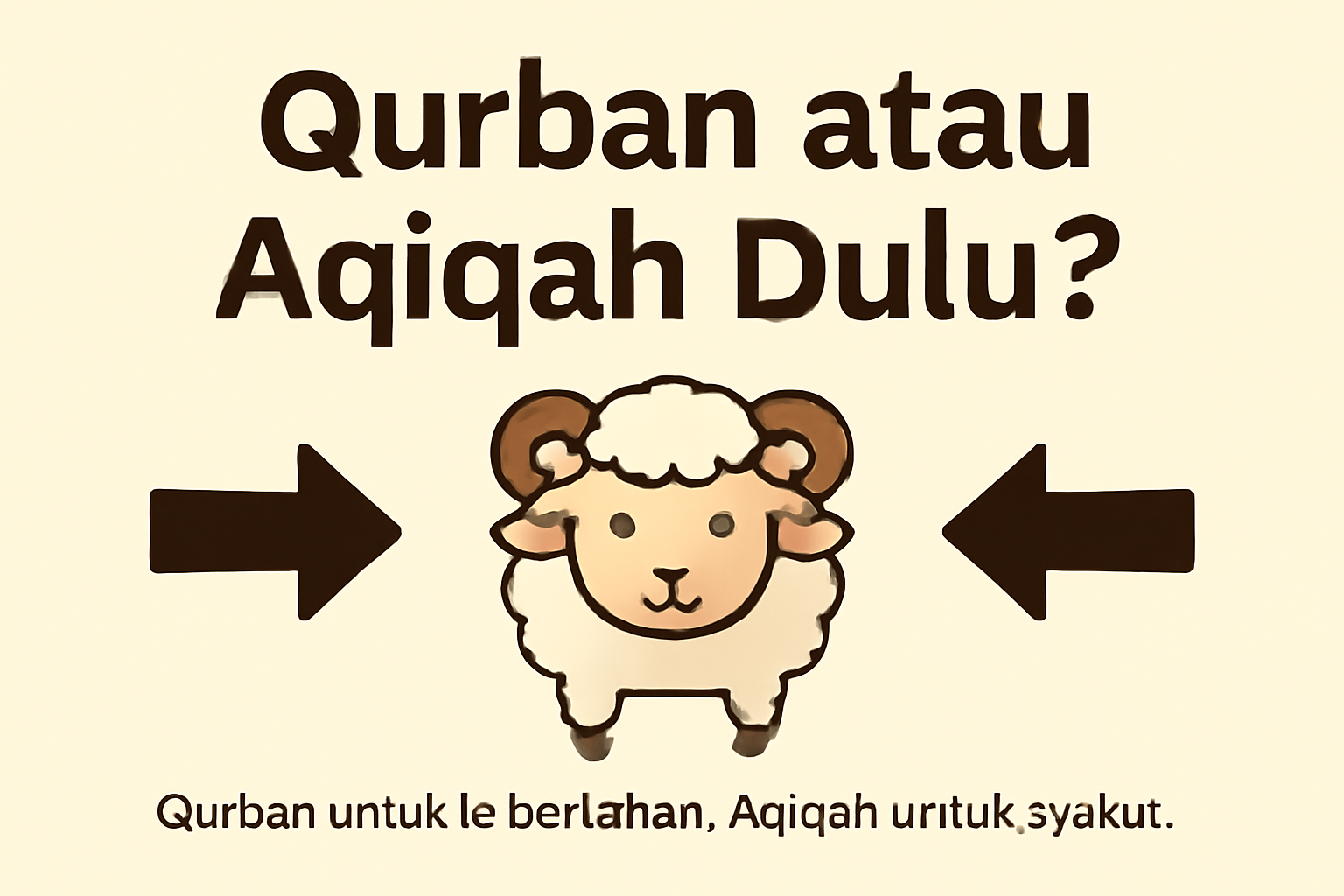 Hukum Qurban sebelum Aqiqah